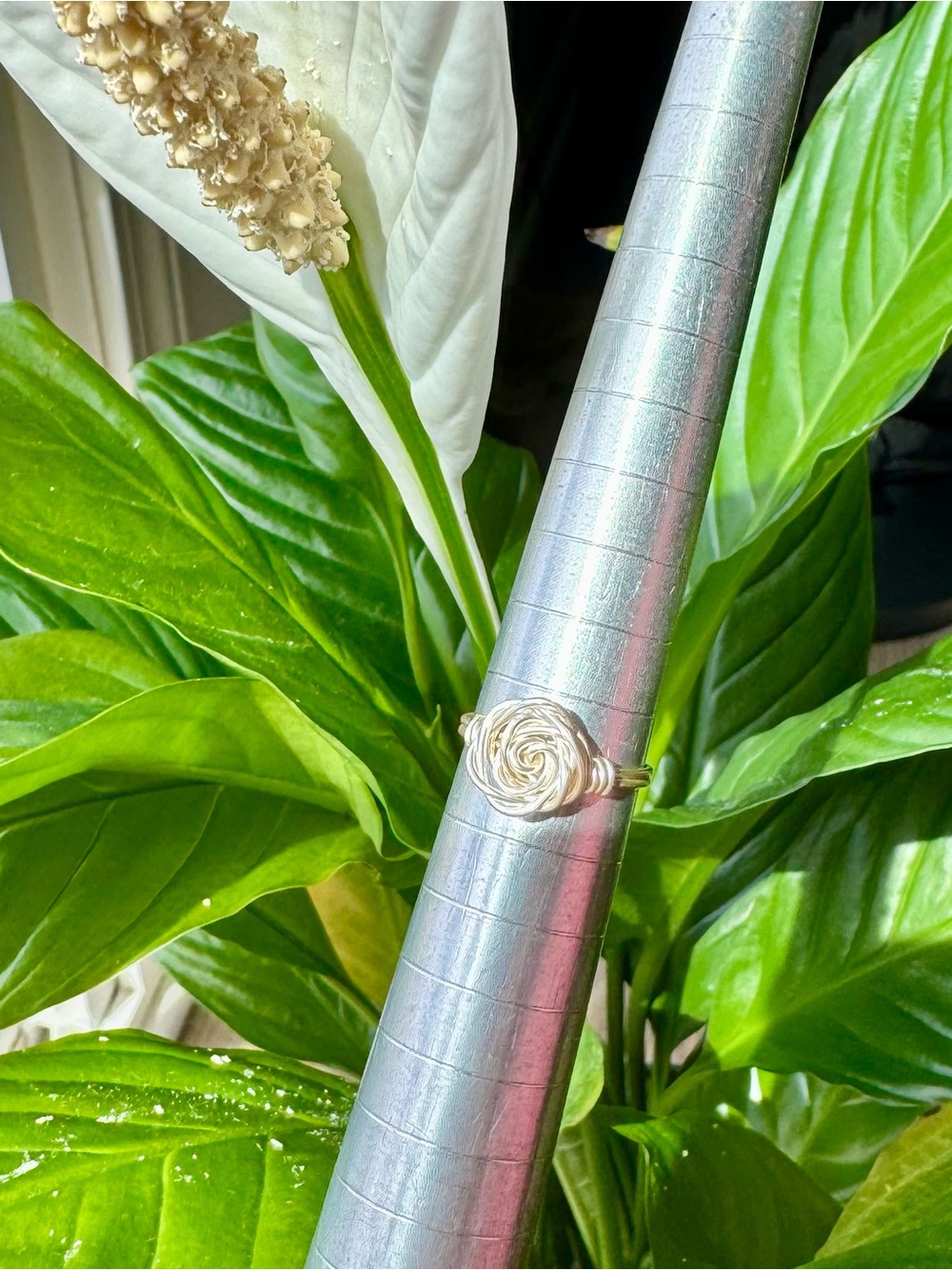 ✨HANDCRAFTED | Silver Rose Ring✨